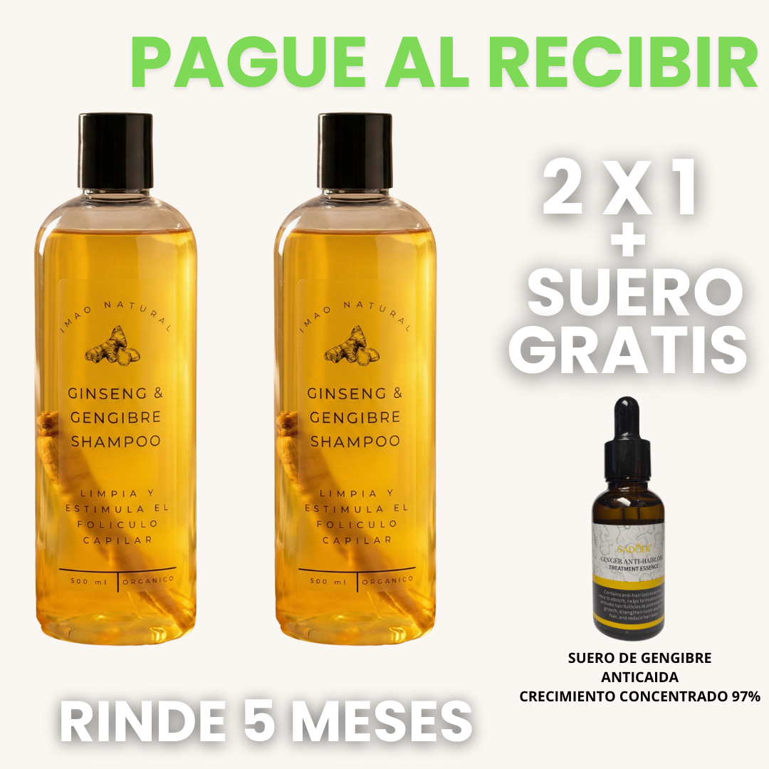 Shampoo de Ginseng con jengibre