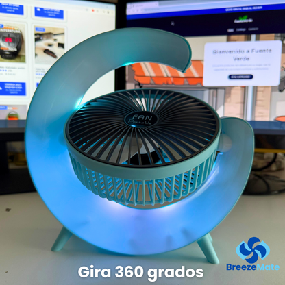 BreezeMate: Ventilador portátil recargable