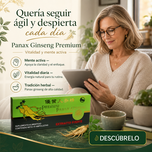 Extracto puro de Ginseng Panax