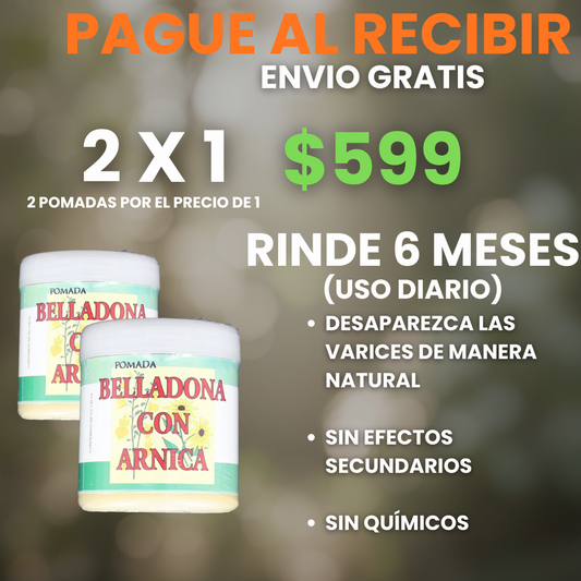 2x1 POMADA BELLADONA CON ÁRNICA