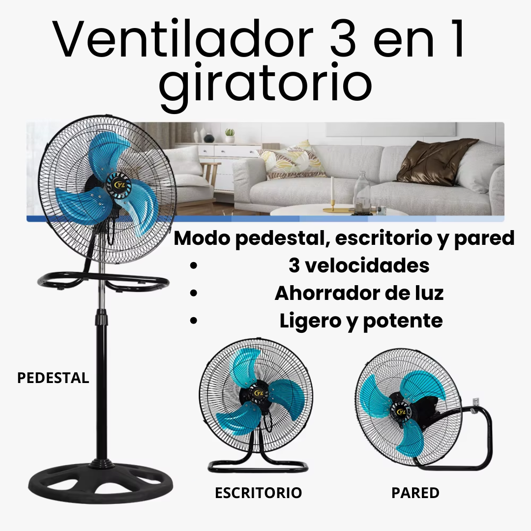 Ventilador 3 en 1 versión mejorada