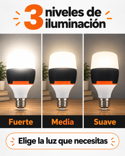 Foco LED con bateria recargable
